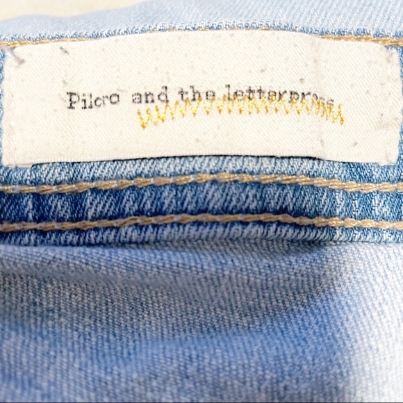 Pilcro And the Letterpress Jean Shorts Distressed Size 29  Blue Anthropologie - Picture 6 of 11
